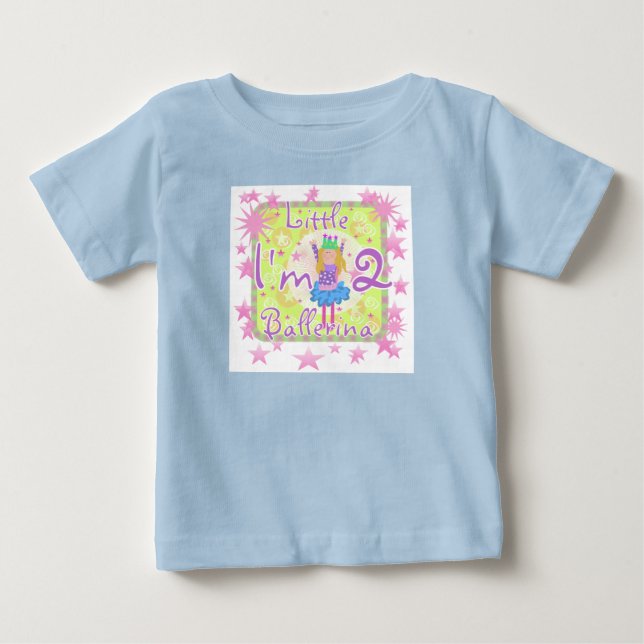 Ballerina 2nd Birthday Tshirts and Gifts (Front)