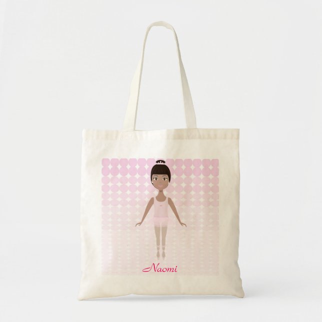 Ballerina African American Bag Personalized (Front)