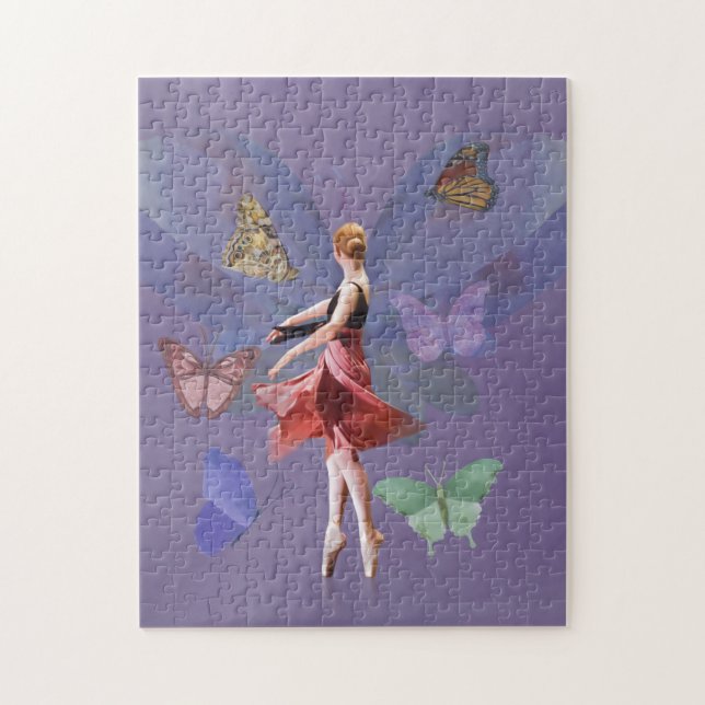Ballerina and Butterflies Jigsaw Puzzle (Vertical)