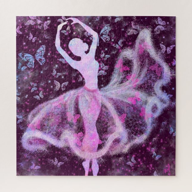 Ballerina and Butterflies Jigsaw Puzzle - Ballet (Vertical)