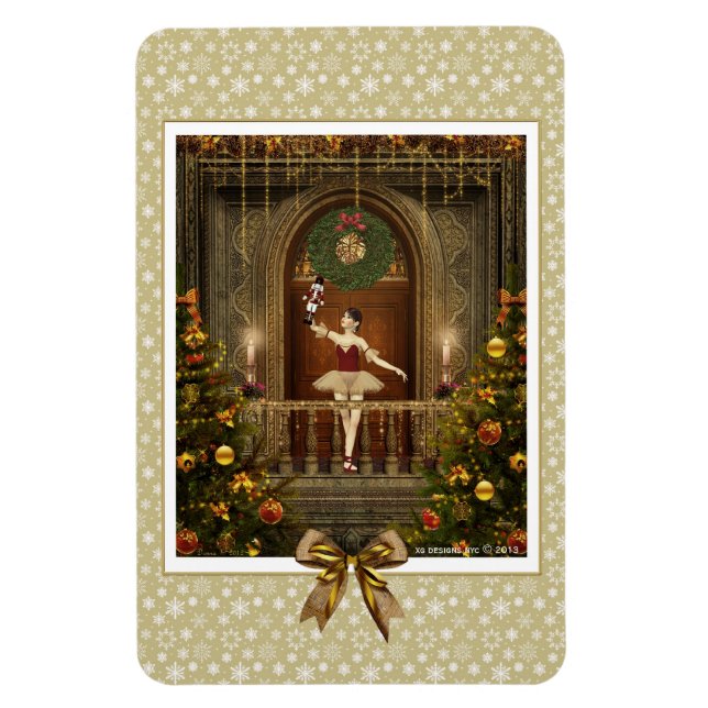 Ballerina and Nutcracker Flexi Magnet (Vertical)