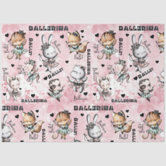 Ballerina animals tissue paper