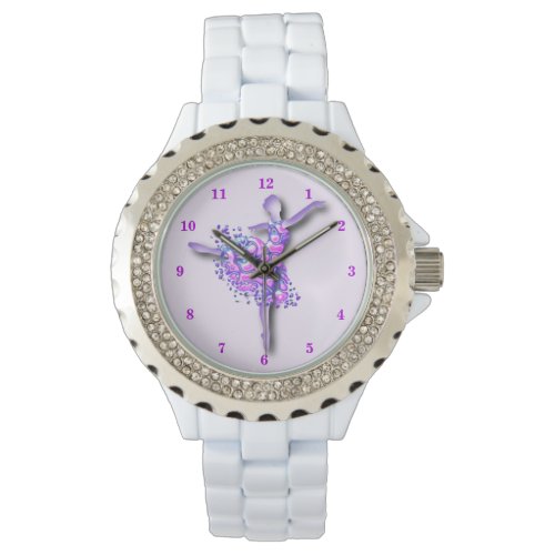 Ballerina Art Purple Dance Ballet Dancer Drawing  Watch