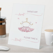 Ballerina Babies are sweet baby shower favor treat