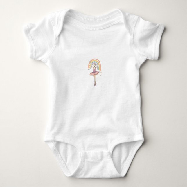 ballerina baby bodysuit (Front)