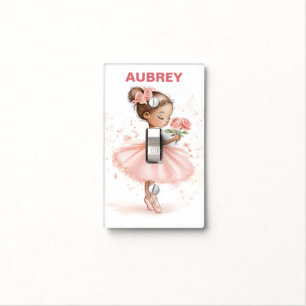 Ballerina Baby Nursery Light Switch Cover
