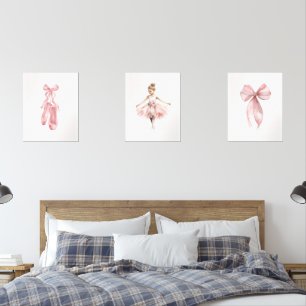 Ballerina Baby Prints Cute Wall Art for Kids’ Room