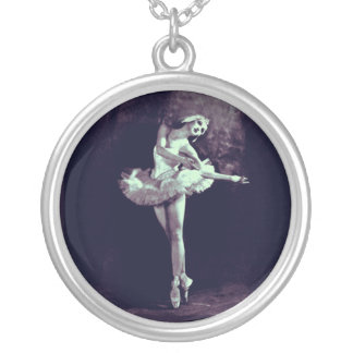 Ballerina Ballet Art Image Pendant Photo Jewelry