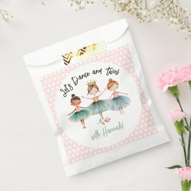Ballerina Ballet Birthday Girl Favor Bag (Sealed)
