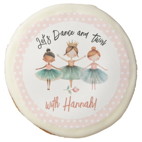 Ballerina Ballet Birthday Girl Sugar Cookie