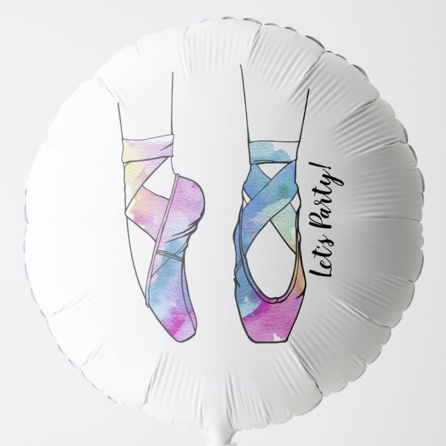 Ballerina Ballet Birthday Party Balloon (Front)