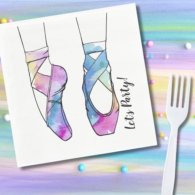 Ballerina Ballet Birthday Party Napkins (Creator Uploaded)