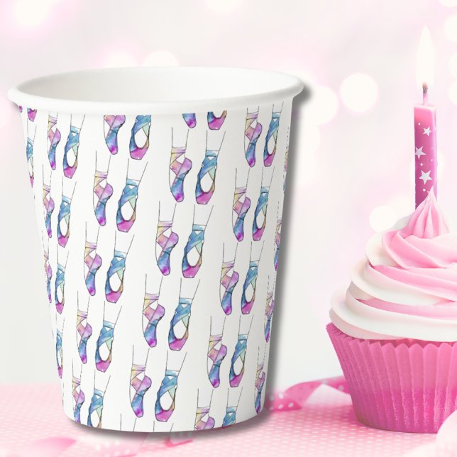 Ballerina Ballet Birthday Party Paper Cups (Creator Uploaded)