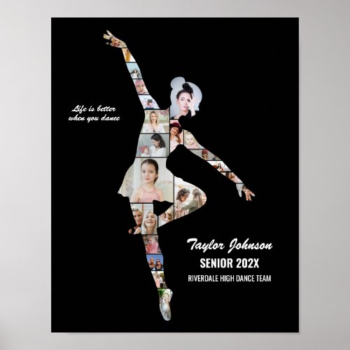 Ballerina Ballet Dance Custom Dancer Photo Collage