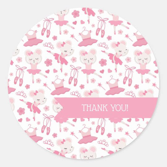 Ballerina Ballet Dance Pink Sticker | Zazzle.com