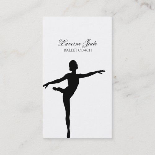 Ballerina Ballet Dance Teacher Instructor Business Card