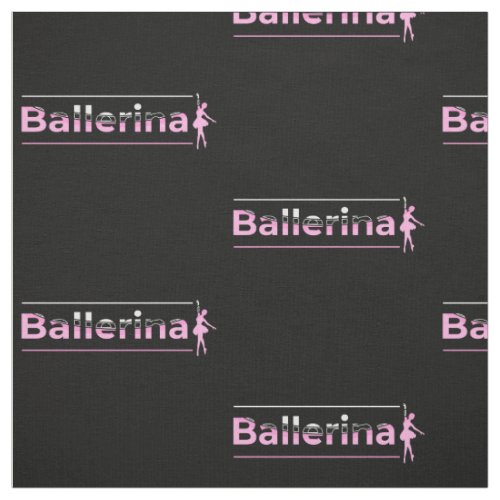 Ballerina _ Ballet Dancer Arch Minimalist Art Fabric