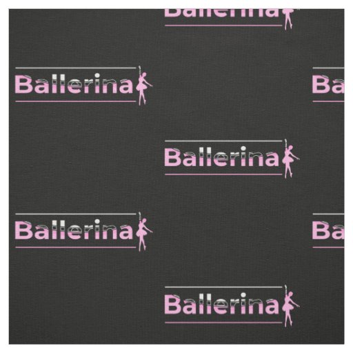 Ballerina - Ballet Dancer Arch Minimalist Art Fabric