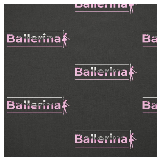 Ballerina - Ballet Dancer Arch Minimalist Art Fabric (Swatch)