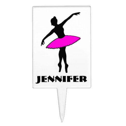 Ballerina Ballet Dancer Dance Studio Teacher Cake Topper