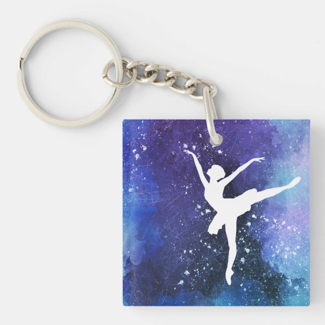Ballerina/ballet dancer keychain (Front)