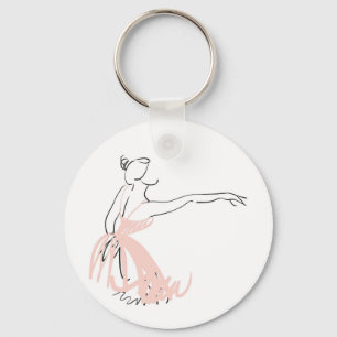 Ballerina ballet dancer keychain