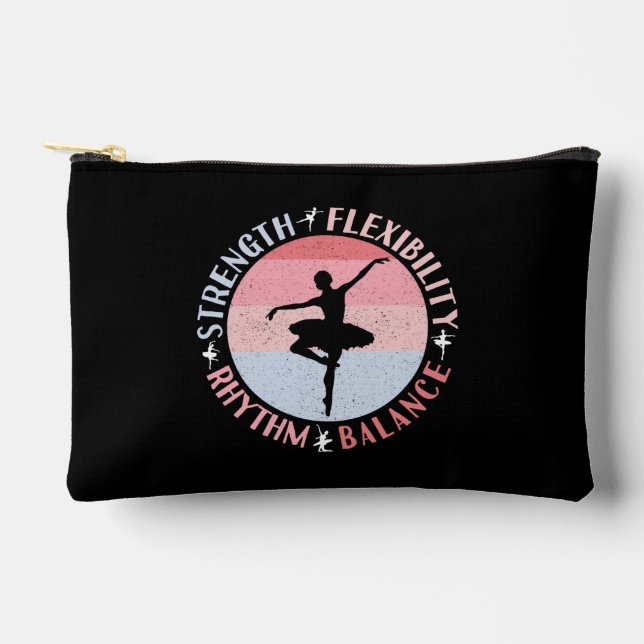 Ballerina Ballet Dancer - Mindset Values Accessory Pouch (Front)