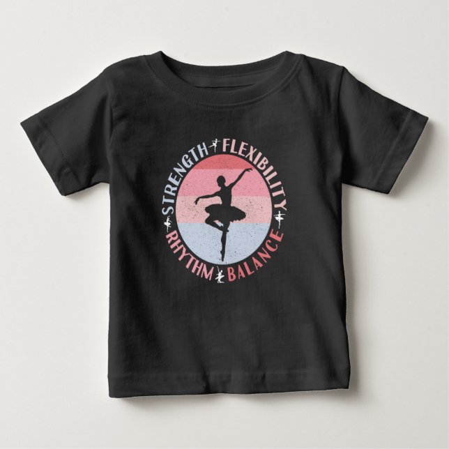 Ballerina Ballet Dancer - Mindset Values Baby T-Shirt (Front)