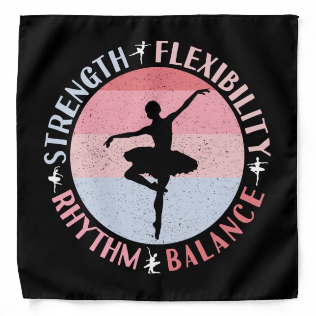 Ballerina Ballet Dancer - Mindset Values Bandana (Front)