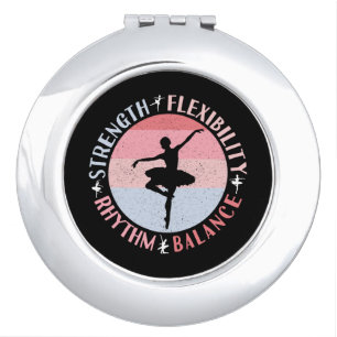 Ballerina Ballet Dancer - Mindset Values Compact Mirror