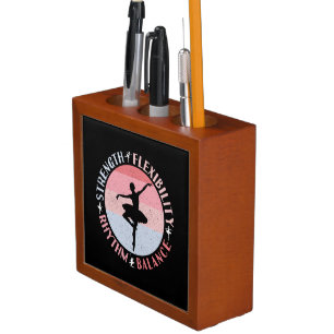 Ballerina Ballet Dancer - Mindset Values Desk Organizer