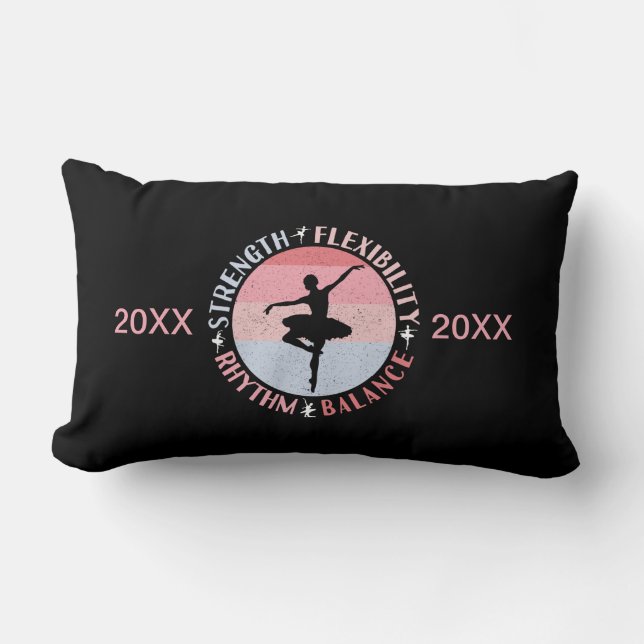 Ballerina Ballet Dancer - Mindset Values Lumbar Pillow (Front)