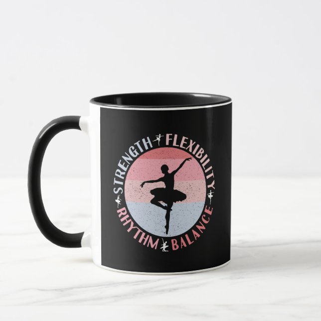 Ballerina Ballet Dancer - Mindset Values Mug (Left)