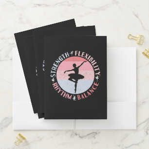 Ballerina Ballet Dancer - Mindset Values Pocket Folder