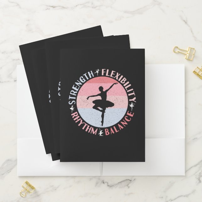 Ballerina Ballet Dancer - Mindset Values Pocket Folder (In Situ)