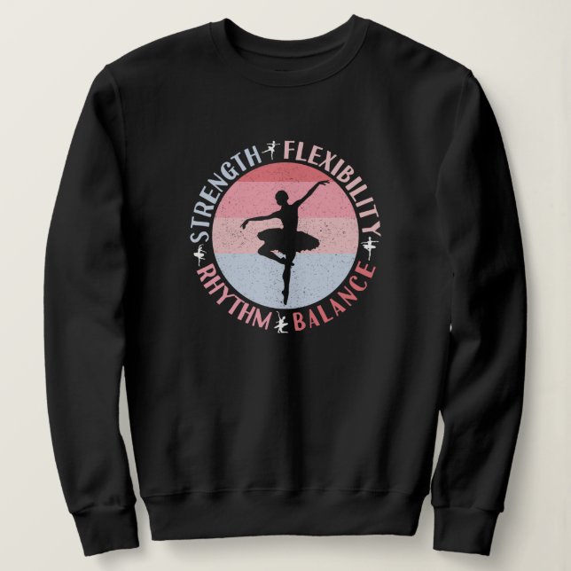 Ballerina Ballet Dancer - Mindset Values Sweatshirt (Design Front)