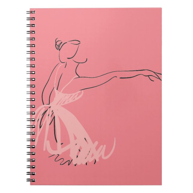 Ballerina ballet dancer notebook (Front)