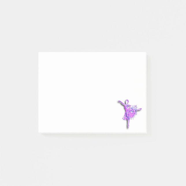 Ballerina Ballet Dancer Post-it® Notes (Front)