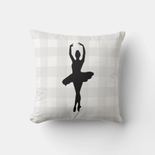 Ballerina Ballet Dancer Throw Pillow