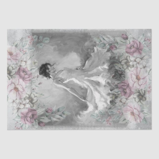 Ballerina Ballet Dancer Tissue Paper (Front)