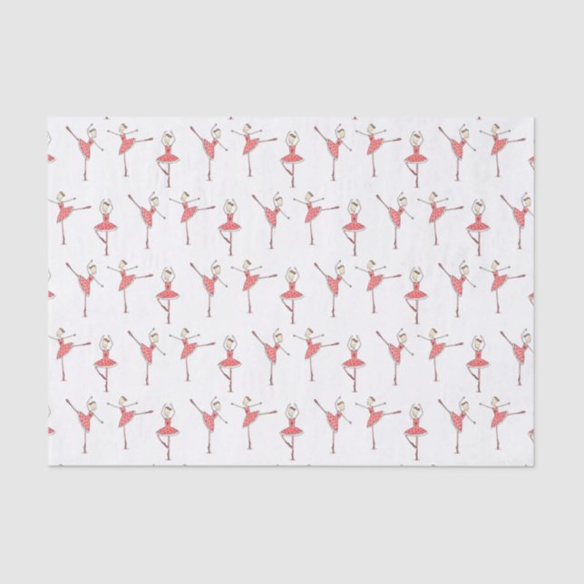 Ballerina Ballet Dancer Tissue Paper (Front)