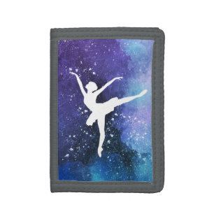 Ballerina/ballet dancer tri-fold wallet