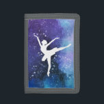 Ballerina/ballet dancer trifold wallet<br><div class="desc">A motif that celebrates dancing! Dance is a wonderfully diverse and colorful way of expressing — and this is also evident in this design.</div>