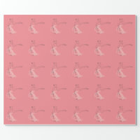 Pretty Ballerina Personalized Christmas Wrapping Paper