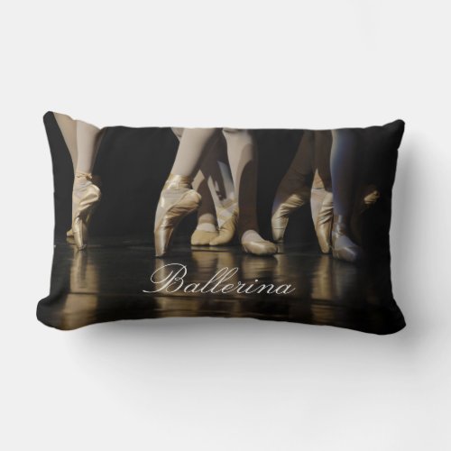 Ballerina Ballet Dancers Lumbar Pillow