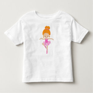 Ballerina, Ballet Girl, Ballet Dance, Orange Hair Toddler T-shirt