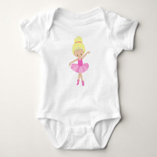 Ballerina, Ballet Girl, Ballet Dancer, Blonde Hair Baby Bodysuit