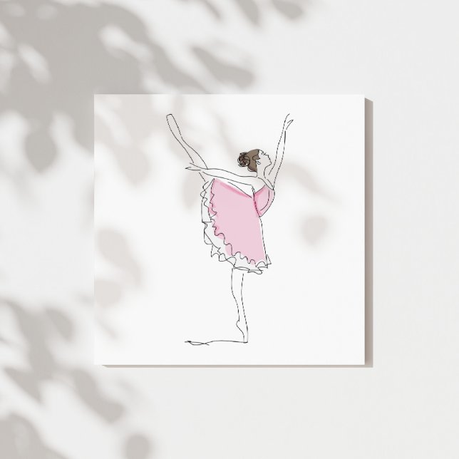 Ballerina, Ballet Girl, Ballet Dancer, Tutu, Pink Gallery Wrap (Creator Uploaded)
