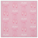 Ballerina Ballet Slippers Pink Custom Fabric