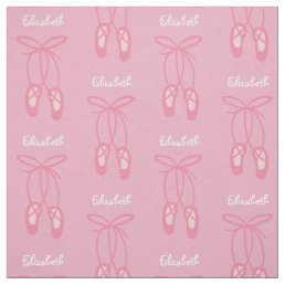 Ballerina Ballet Slippers Pink Custom Fabric